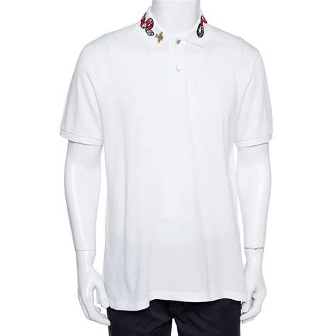 white polo gucci|gucci polo snake collar.